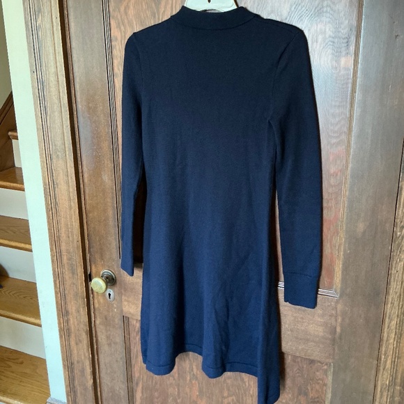 Kate Spade Fit and Flare Long Sleeve Knit Dress in Rich Navy Sz S EUC - Picture 5 of 9